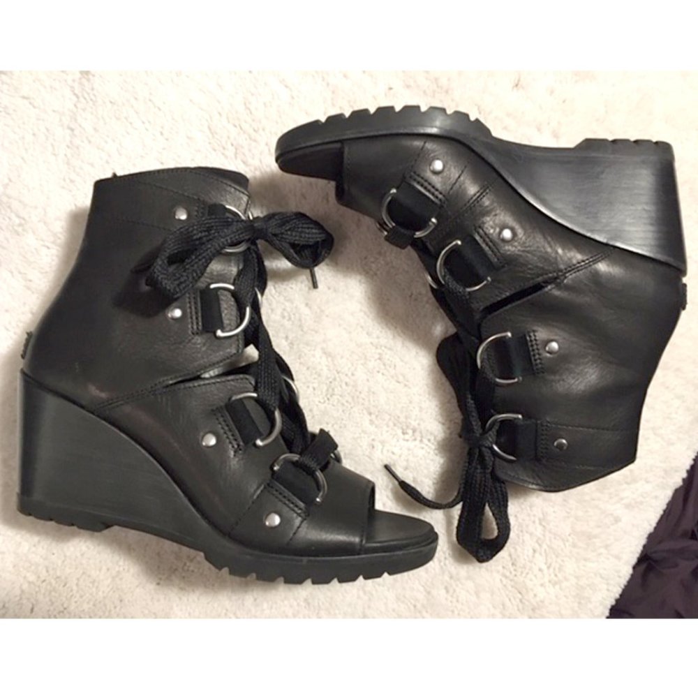 Sorel After Hours Lace Up Leather Sandals -10